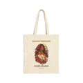 Canvas Tote - "Bloom Through Every Season" Floral Woman Reusable Bag